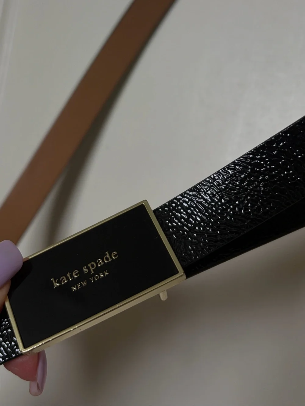 Kate Spade Black Leather Belt